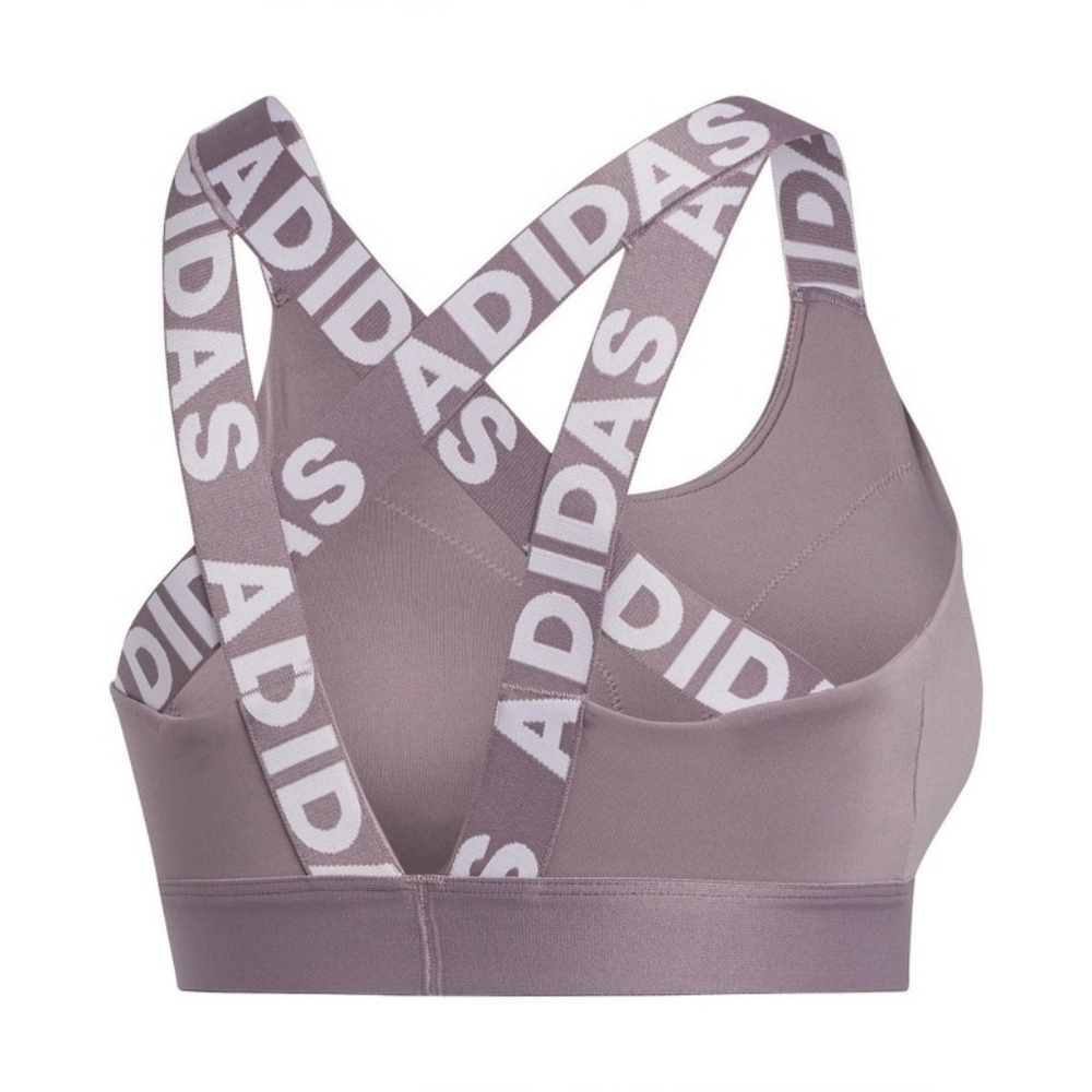 Adidas Lavender Cross-Back Sports Bra - Picture 2 of 7